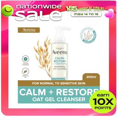 AVEENO - AVEENO Face Calm + Restore Oat Gel Cleanser 200ml
