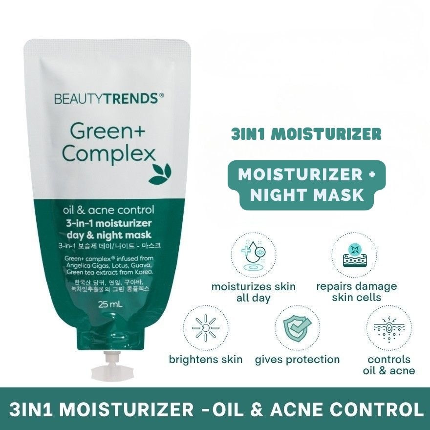 Green+ Oil & Acne Control 3in1 Moisturizer Mask 25ml