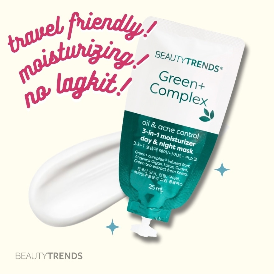 Green+ Oil & Acne Control 3in1 Moisturizer Mask 25ml