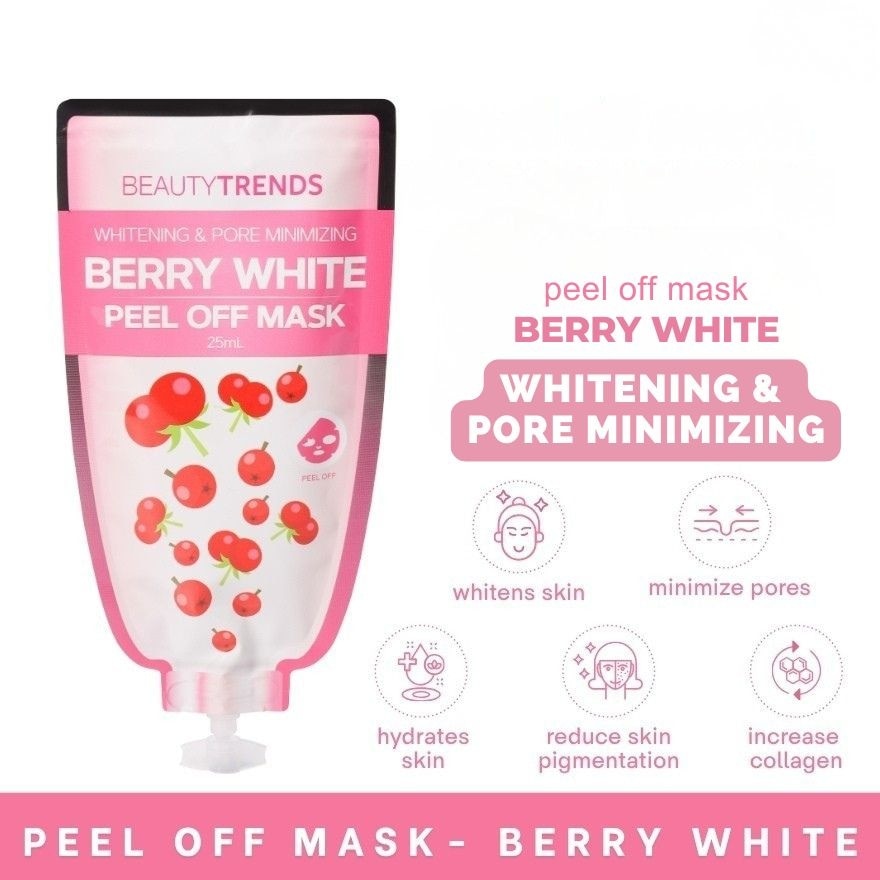 BEAUTYTRENDS Whitening and Pore Minimizing Berry White Peel Off Mask 25ml