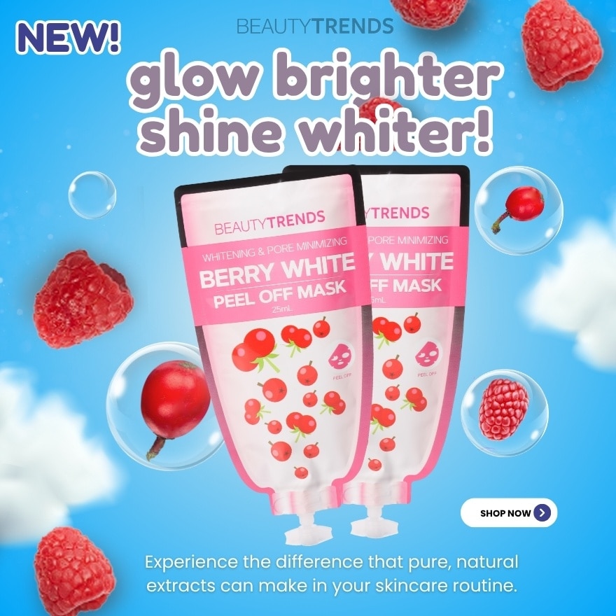 BEAUTYTRENDS Whitening and Pore Minimizing Berry White Peel Off Mask 25ml