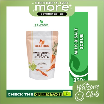 BELFOUR BELFOUR Whitening Moisturizing Milk Salt Scrub with Carrot Extract 350g image