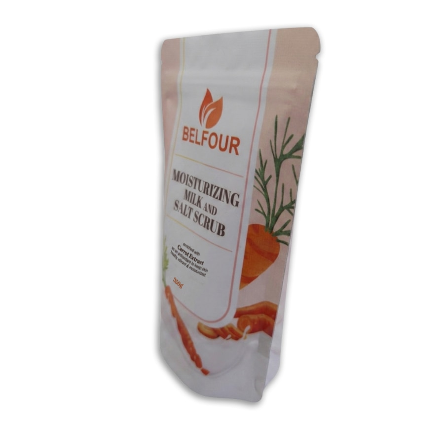 BELFOUR Whitening Moisturizing Milk Salt Scrub with Carrot Extract 350g image