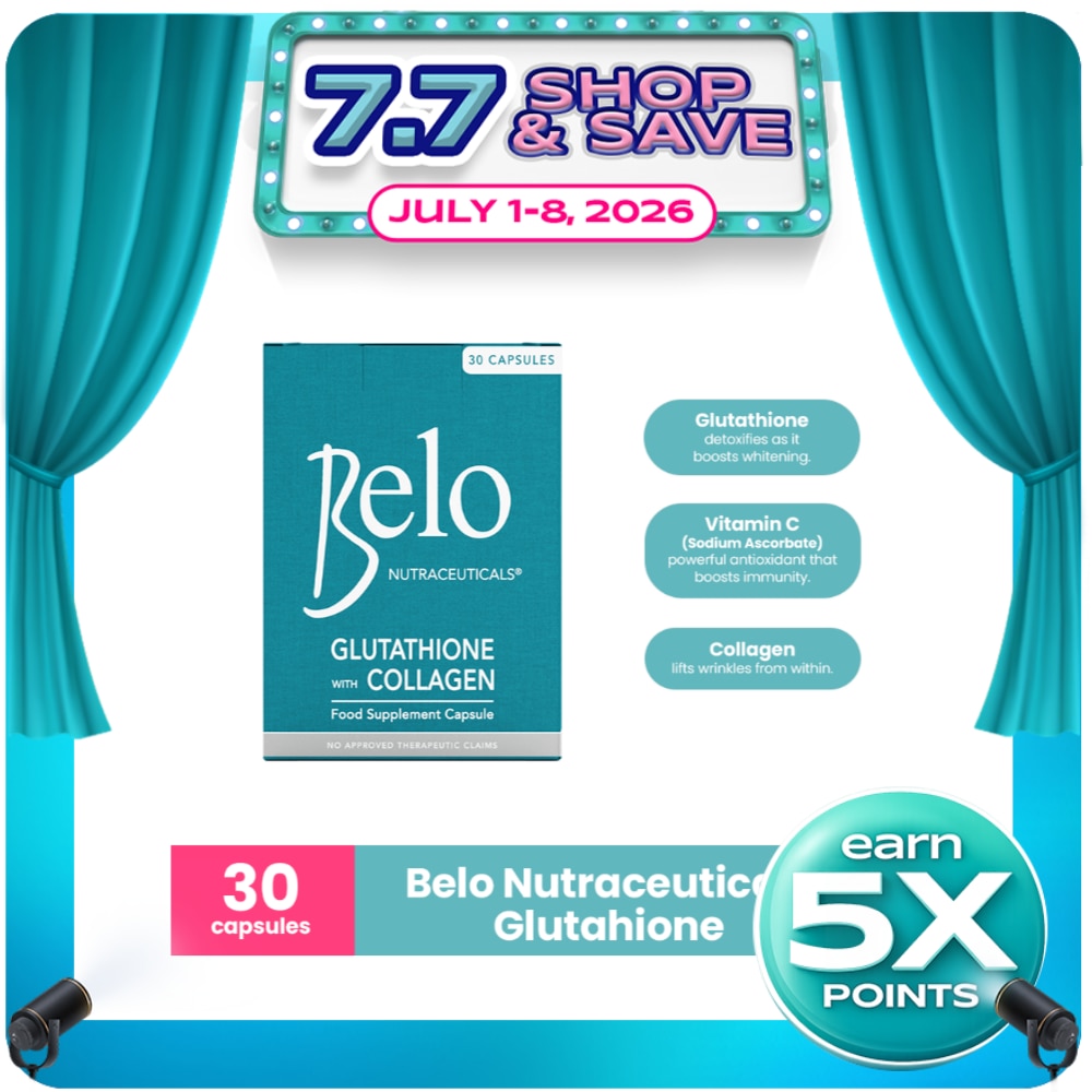 glutathione pills price philippines BELO, Glutathione with Collagen Dietary Supplement 30 Capsules
