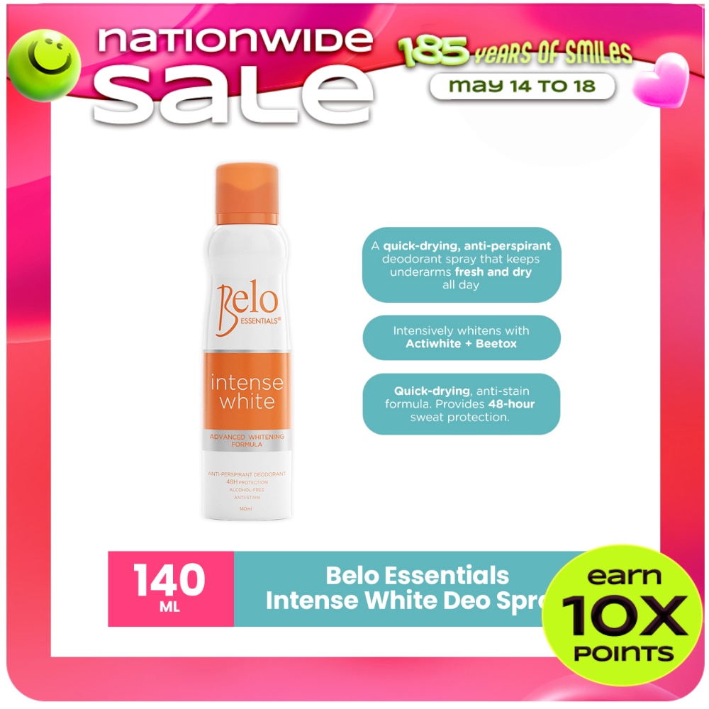 Intense White Anti-Perspirant Deo Spray 140ml