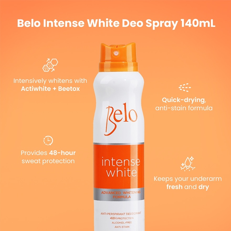 Intense White Anti-Perspirant Deo Spray 140ml