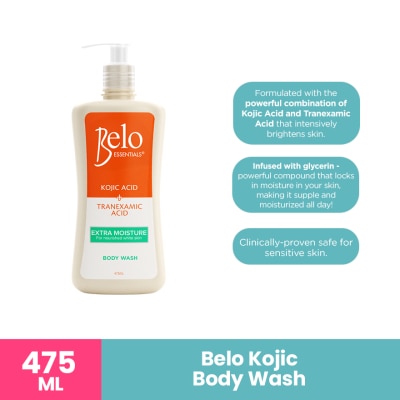 BELO Intensive Whitening Body Wash Extra Moisture 475ml