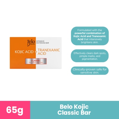 BELO Intensive Whitening Bar Kojic  Traxemic Acid  Classic 65g