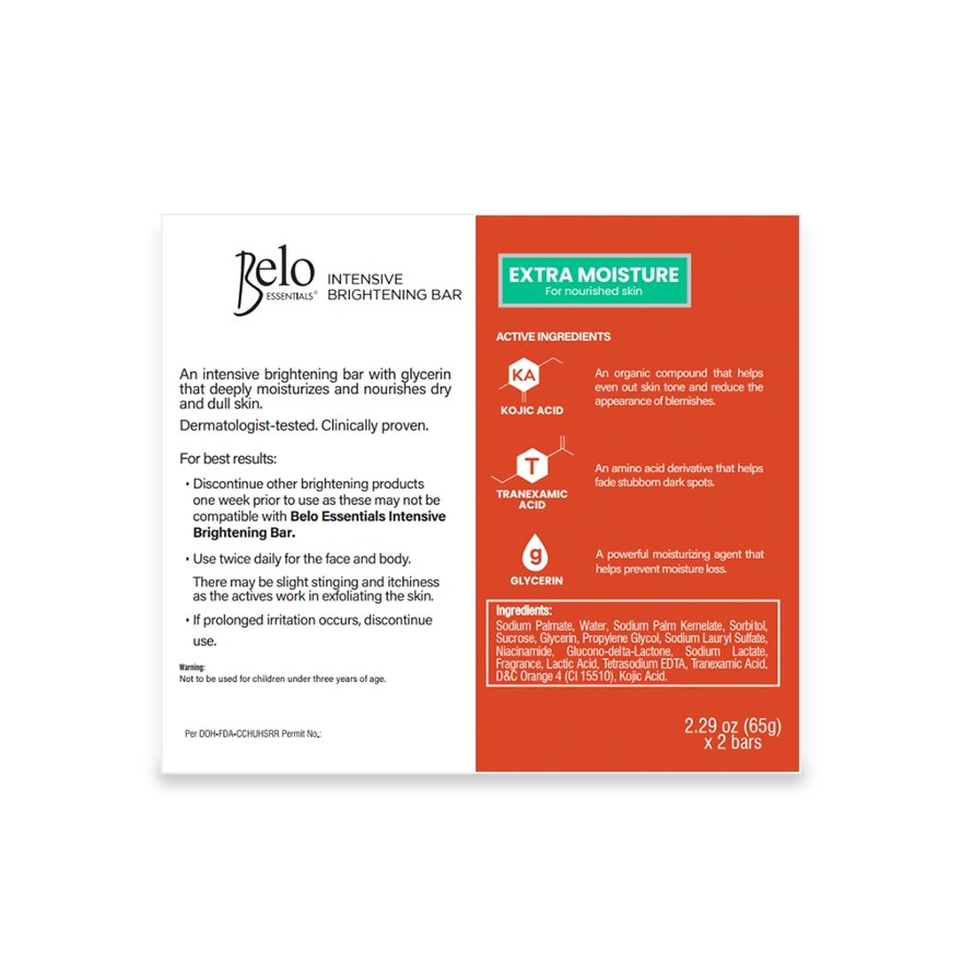 Kojic Acid + Tranexamic Acid Extra Moisture Soap 65g 2pcs