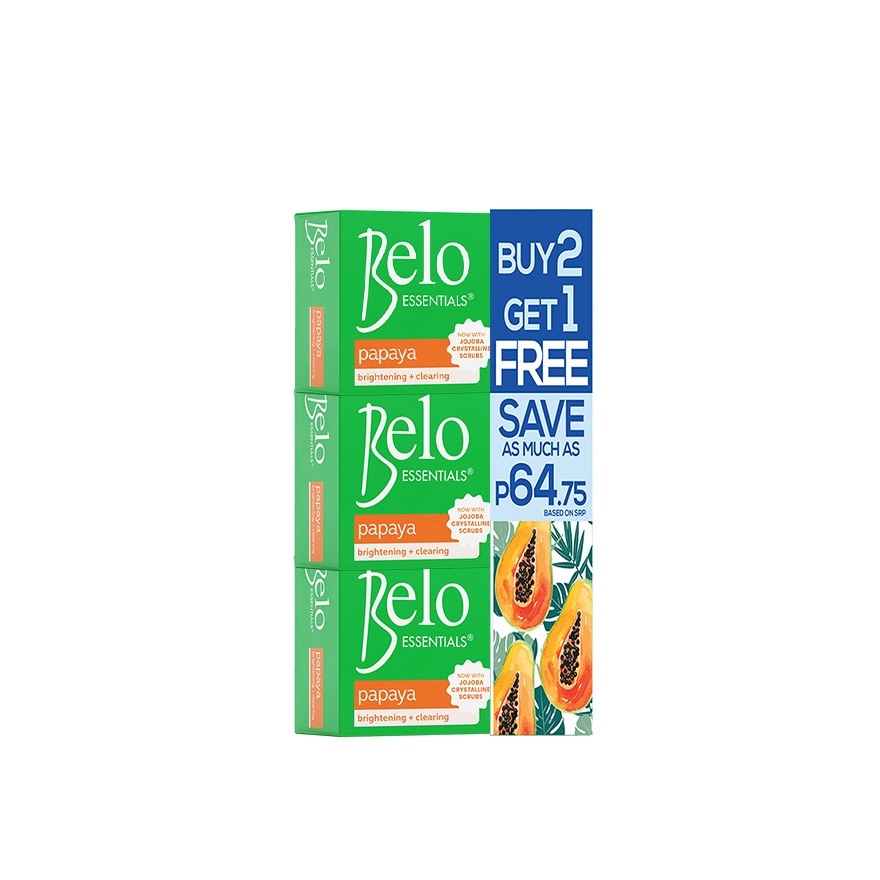 Essentials Papaya Soap 135G Buy 2 Get 1 Free
