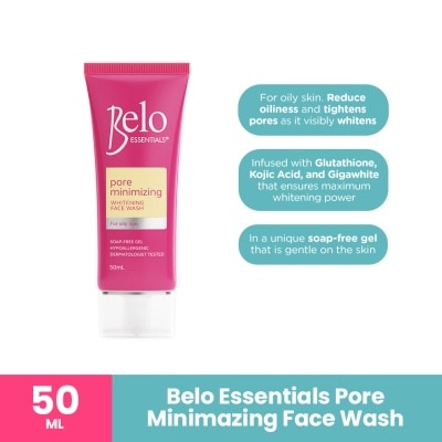BELO Essentials Pore Minimizing Whitening Face Wash 50ml