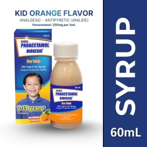 BIOGESIC ORG 250mg Syrup 1 Bottle 60ml