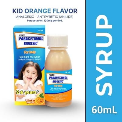 BIOGESIC BIOGESIC ORG 120mg Syrup 1 Bottle 60ml