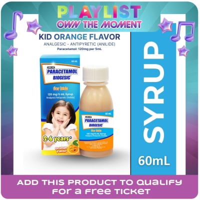 BIOGESIC - BIOGESIC ORG 120mg Syrup 1 Bottle 60ml