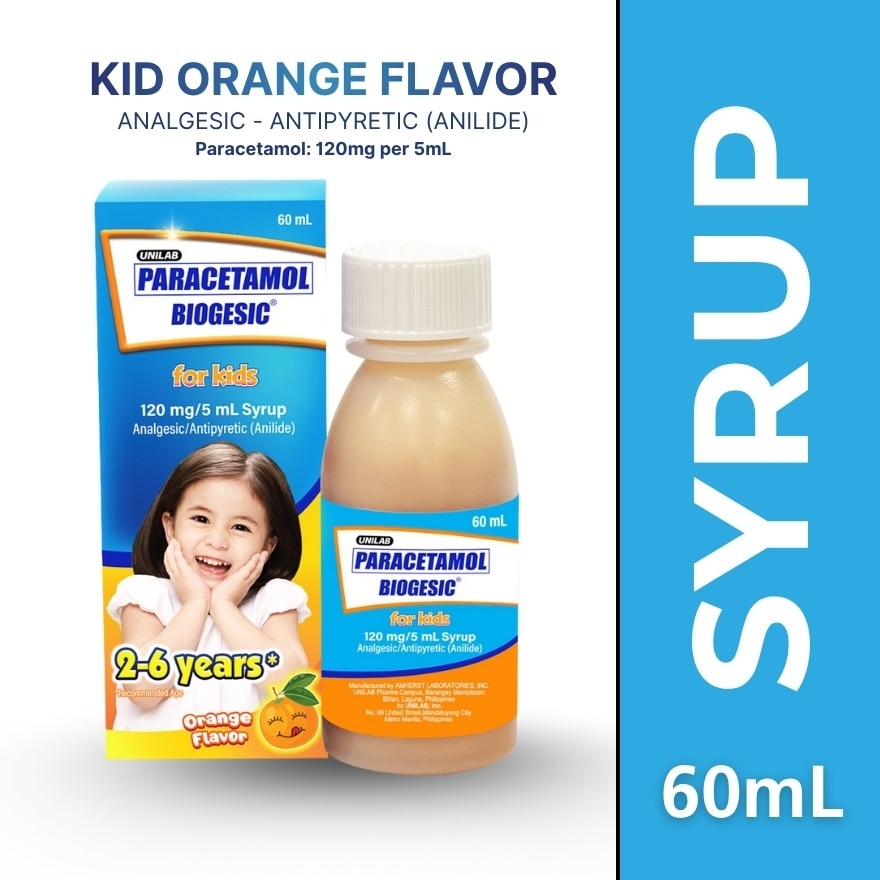 BIOGESIC ORG 120mg Syrup 1 Bottle 60ml