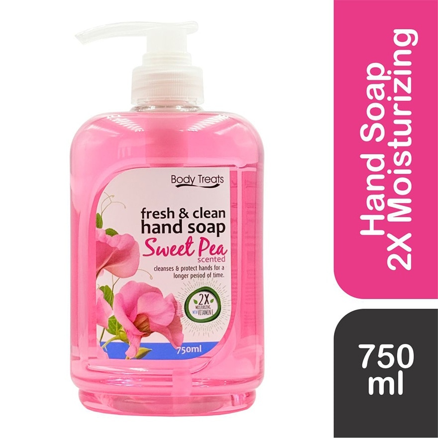 BODY TREATS Sweet Pea Hand Soap 750ml image