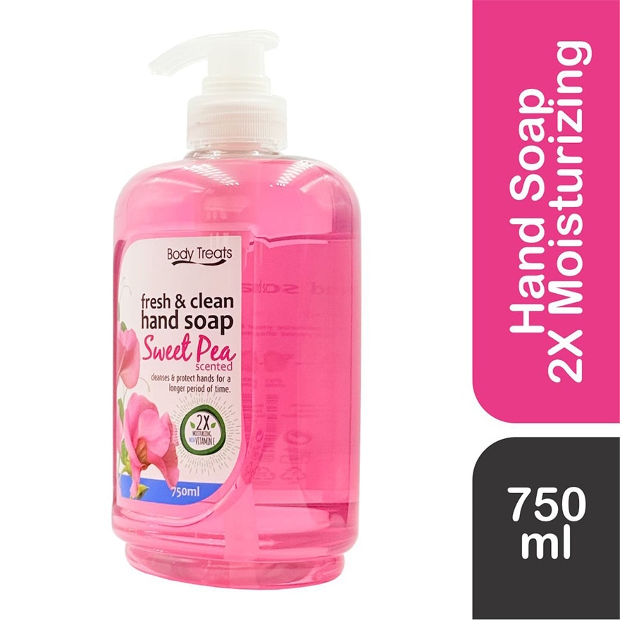 BODY TREATS Sweet Pea Hand Soap 750ml image