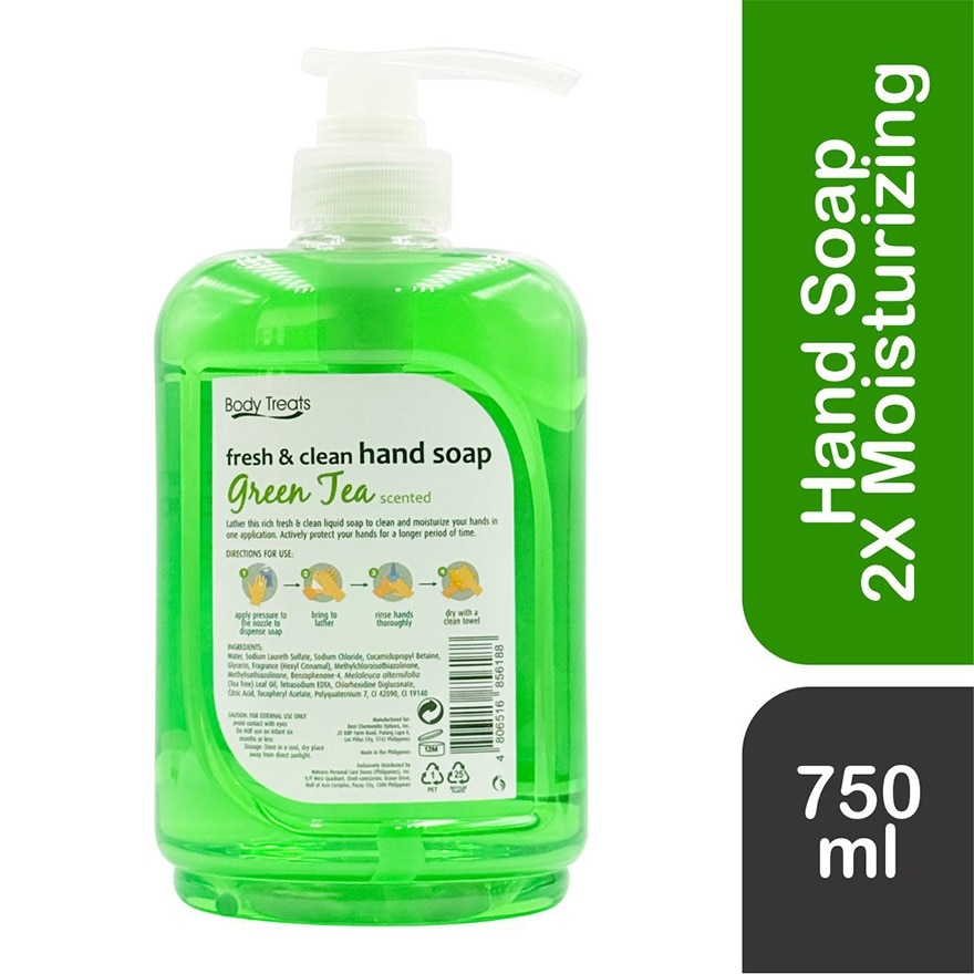 BODY TREATS Green Tea Hand Soap 750ml image