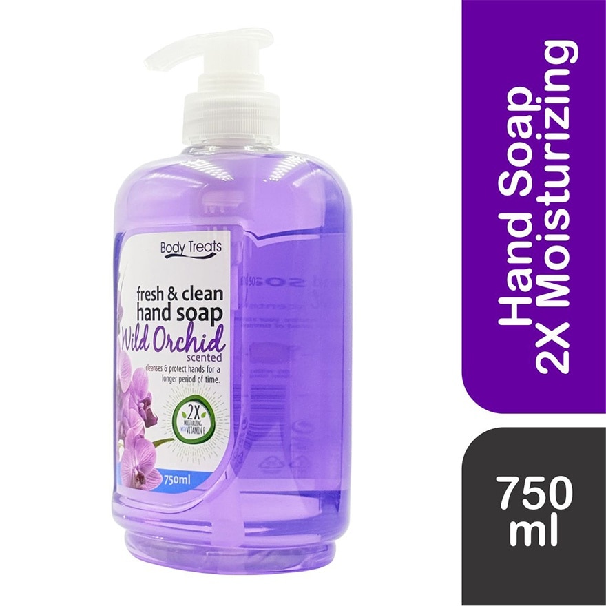 BODY TREATS Wild Orchid Hand Soap 750ml image