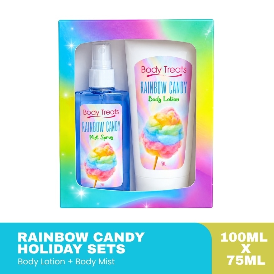 BODY TREATS Rainbow Candy Lotion Mist Gift Set 75ml and 100ml image