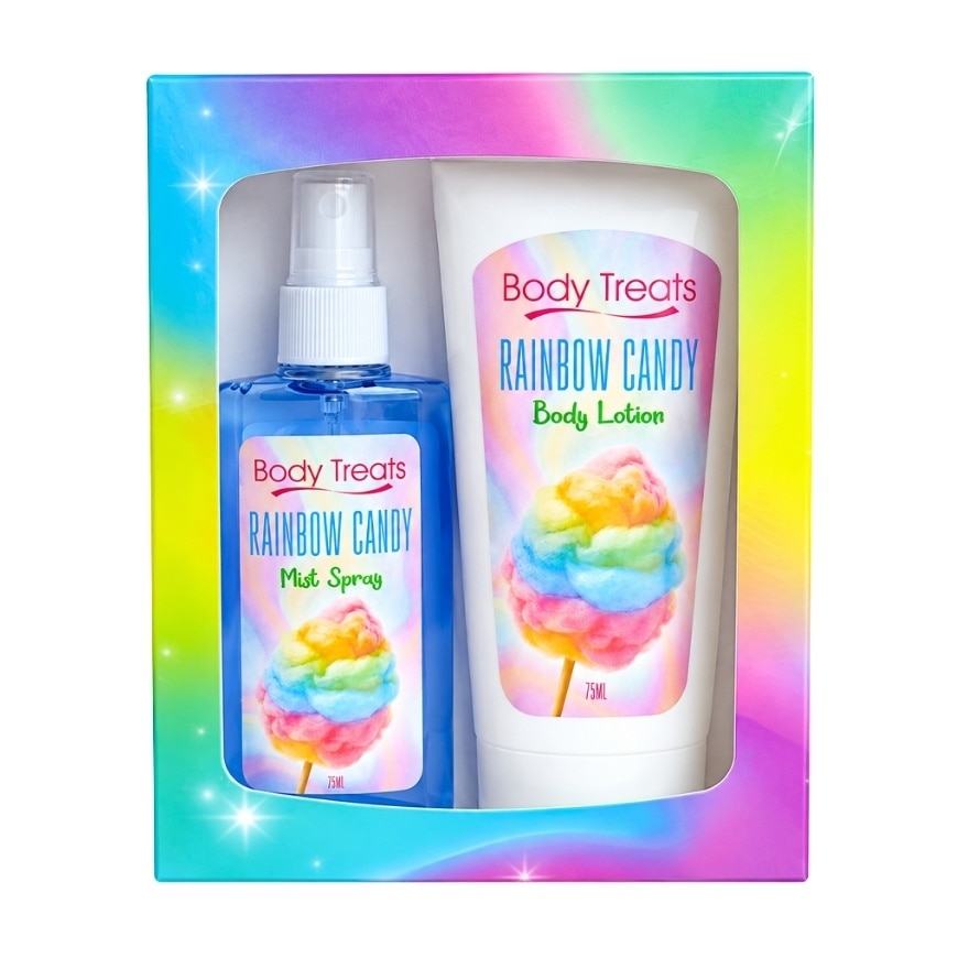 BODY TREATS Rainbow Candy Lotion Mist Gift Set 75ml and 100ml image