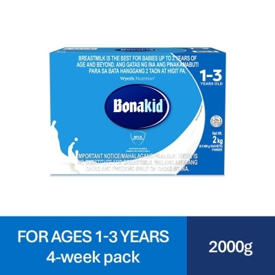 BONAKID - Stage 3 Powdered Milk Drink For Children 1 to 3 Years Old Bag in Box 2kg (400g x 5)