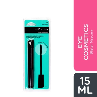 BYS Blistered Mascara Waterproof Black 15ml