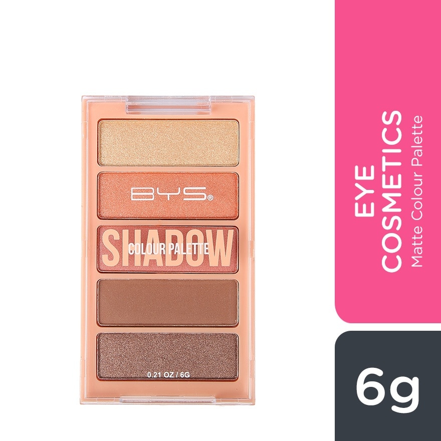 Horizontal Eyeshadow Palette 5 Piece - Sun Kissed