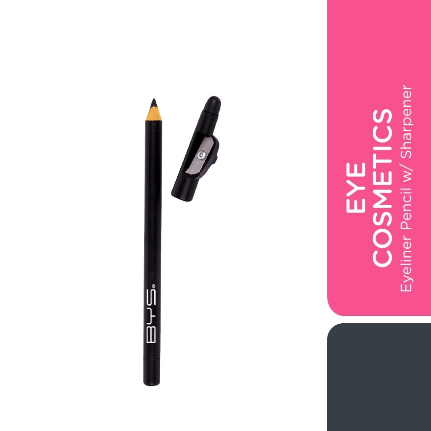 BYS Eyeliner Pencil Black w/ Sharpener
