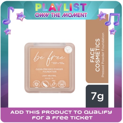 BYS - BE FREE by BYS Pressed Powder Light Natural 7G