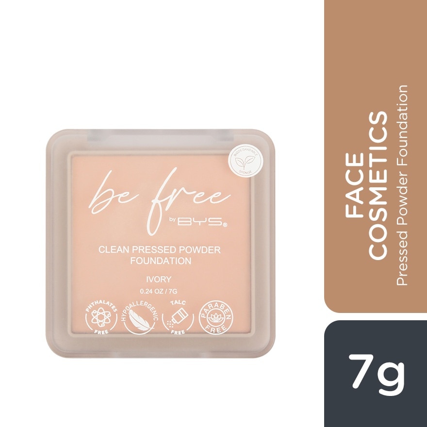 BE FREE by BYS Pressed Powder Ivory 7G