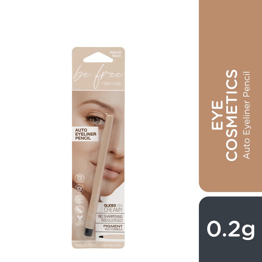 BYS BE FREE Auto Eyeliner Pencil Natural Black