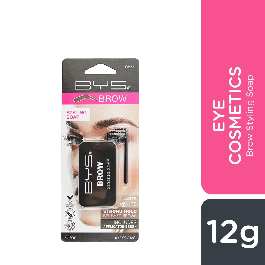 BYS Brow Styling Soap Tin Wth Brush Clear