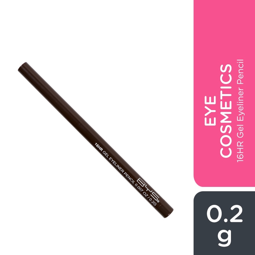 BYS 16hr Gel Eyeliner Pencil Brown 0.2g