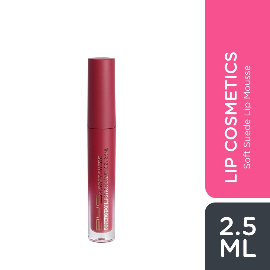 BYS Soft Suede Lip Mousse 04 Mute Red 2.5ml