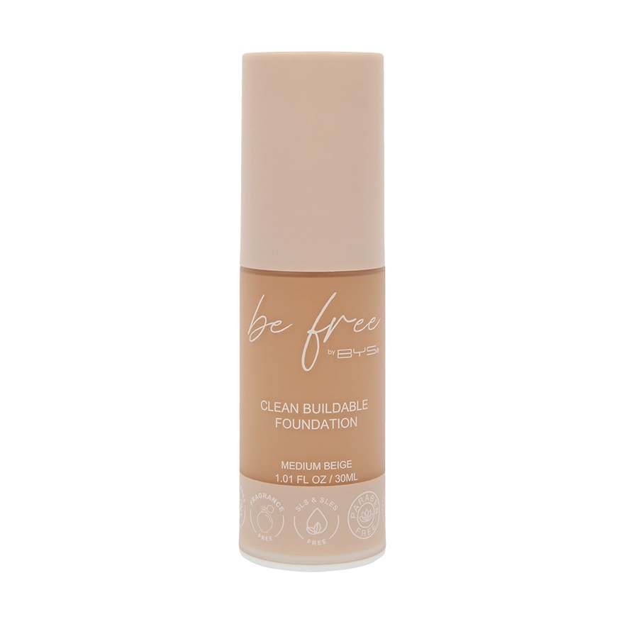BE FREE by BYS Liquid Foundation Medium Beige 30ML