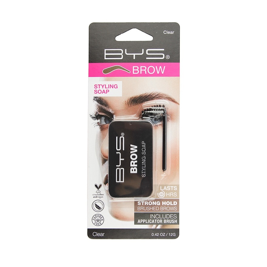 BYS Brow Styling Soap Tin Wth Brush Clear