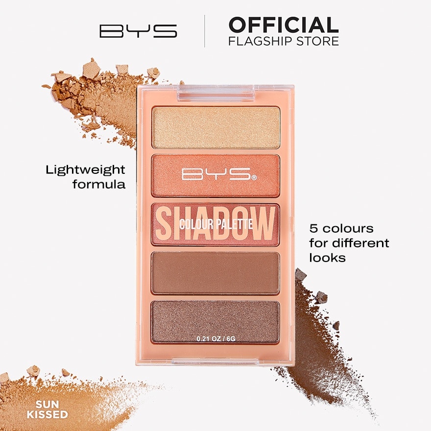 Horizontal Eyeshadow Palette 5 Piece - Sun Kissed