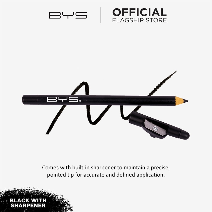 BYS Eyeliner Pencil Black w/ Sharpener