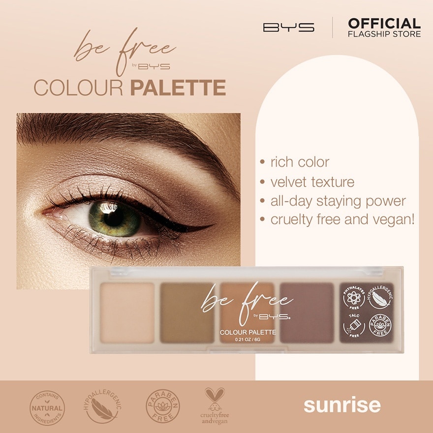 BE FREE by BYS 5pc Palette Sunrise