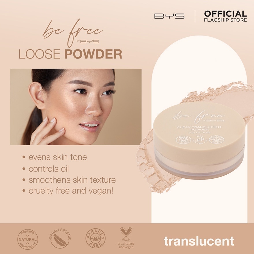 BE FREE by BYS Translucent Powder 6.5G