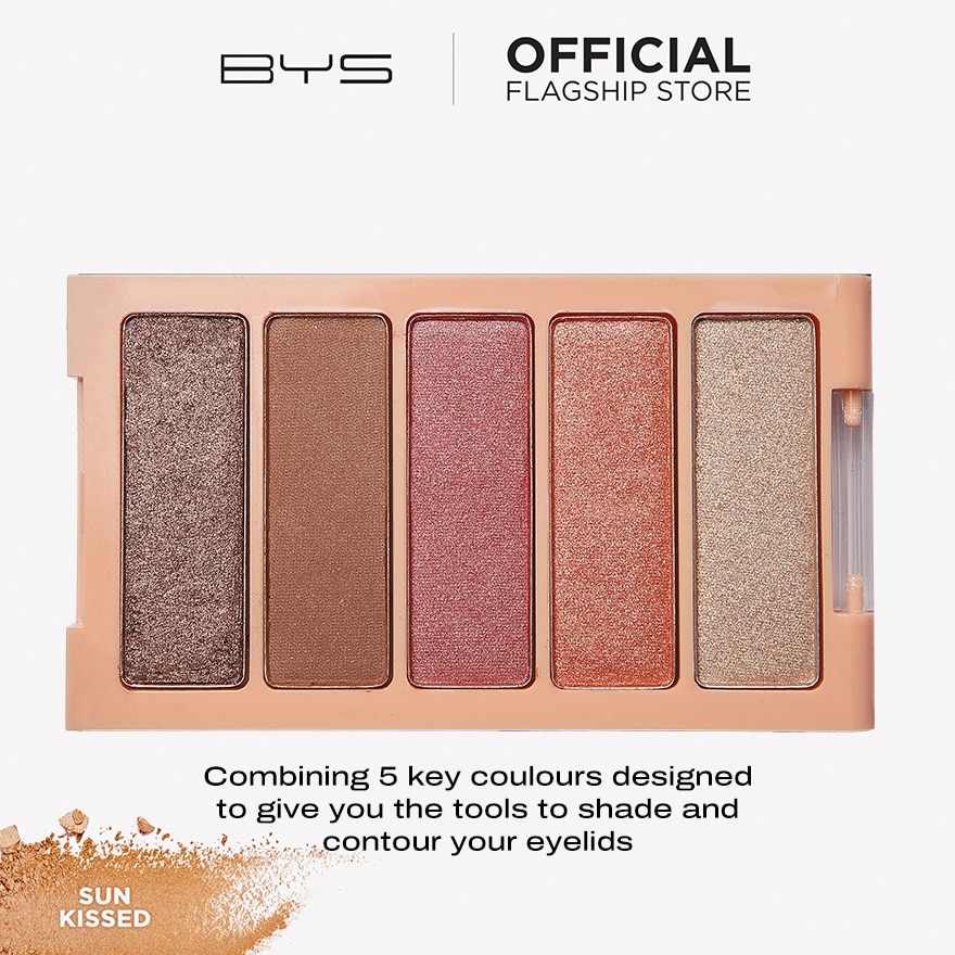 Horizontal Eyeshadow Palette 5 Piece - Sun Kissed