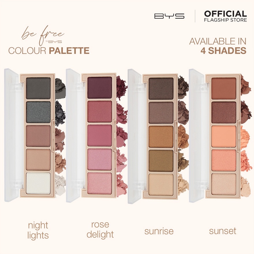 BE FREE by BYS 5pc Palette Sunrise