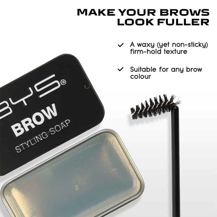 BYS Brow Styling Soap Tin Wth Brush Clear