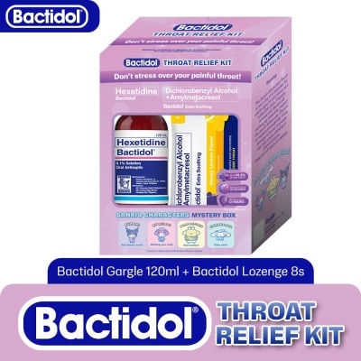 BACTIDOL - BACTIDOL Throat Relief Kit 120ml + Loz 8s with Free Sanrio image
