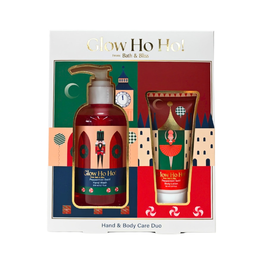 BATH AND BLISS Glow Ho Ho Hand and Body Care Duo 200ml and 60ml image