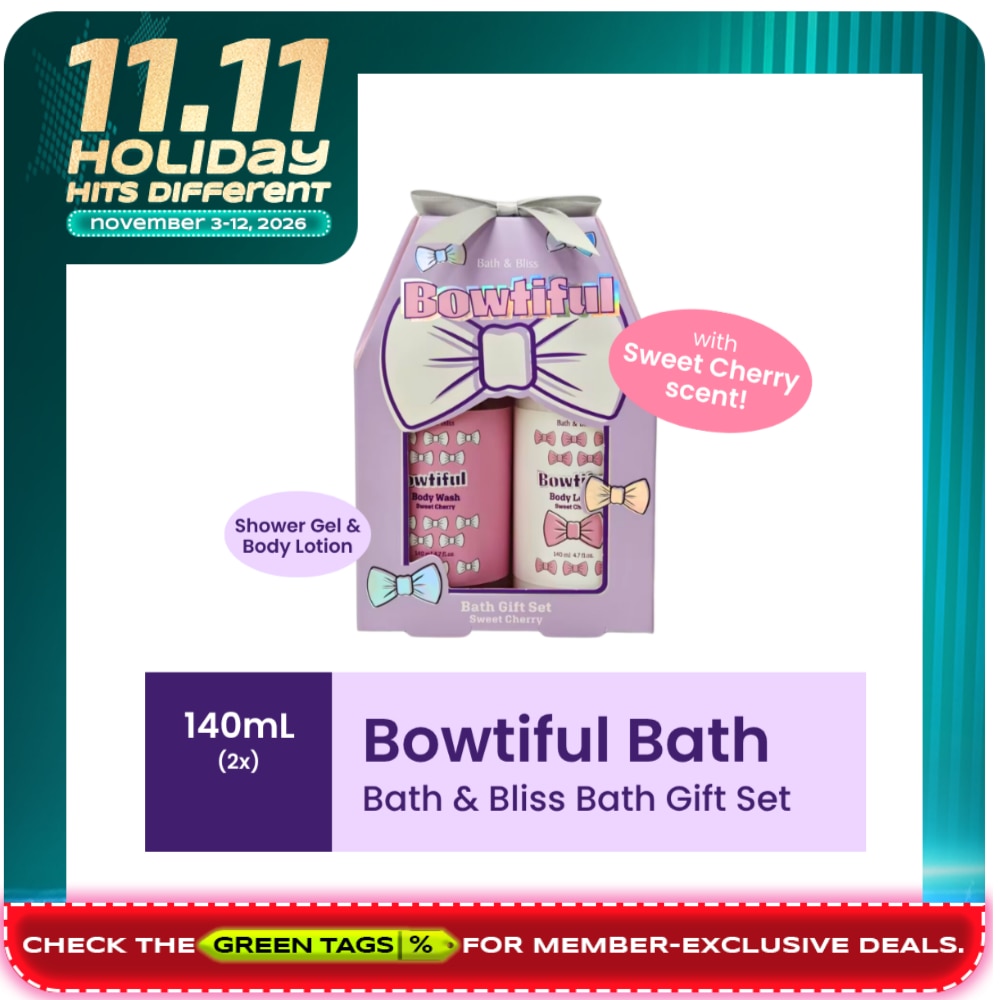 BATH AND BLISS Bowtiful Bath Gift Set 140ml x 2 image