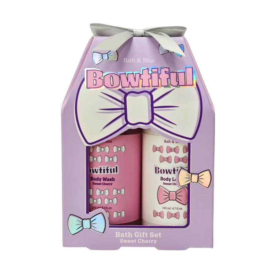 BATH AND BLISS Bowtiful Bath Gift Set 140ml x 2 image