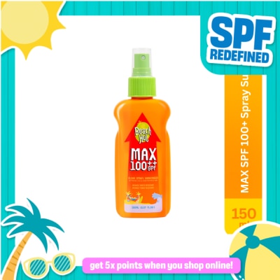 BEACH HUT - Max Clear Spray Sunscreen SPF100 150mL