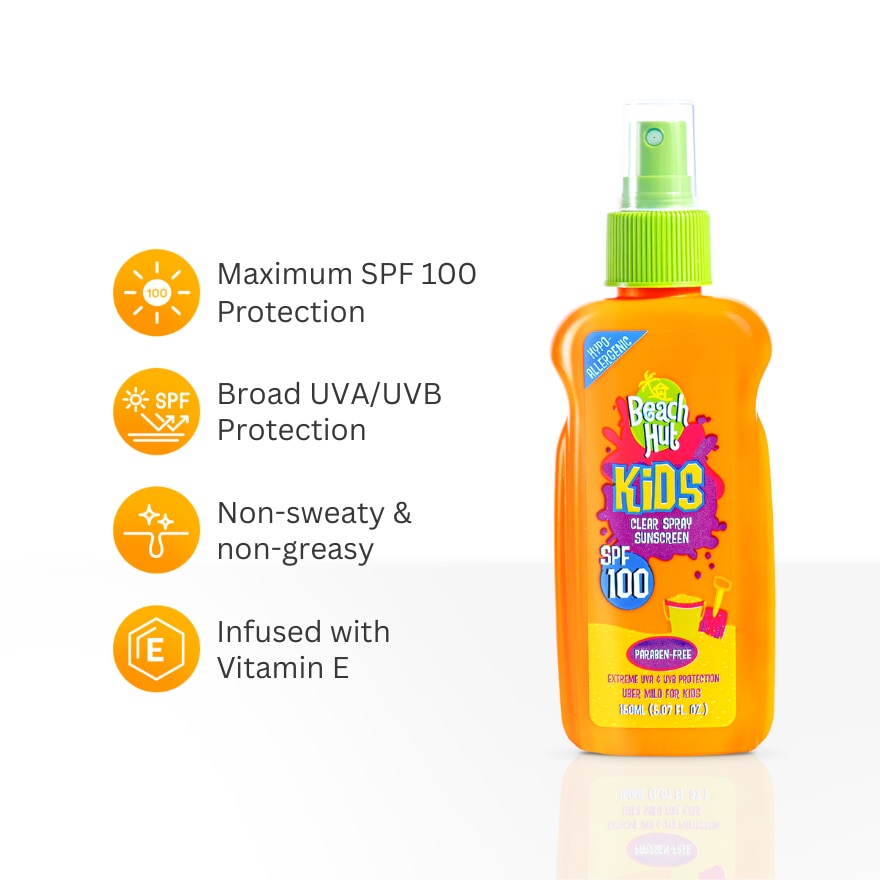 Beach Hut Kids Max 100 Spray 150ml